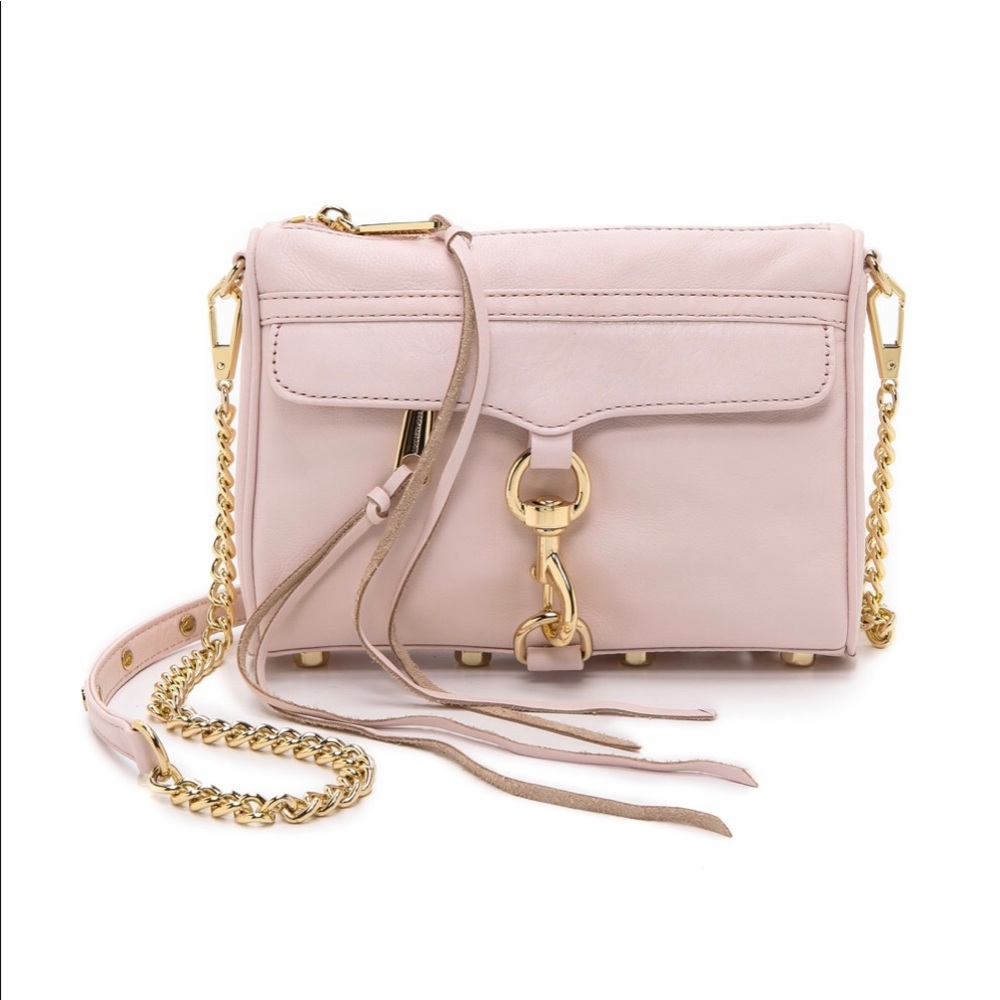 Rebecca Minkoff Mini MAC Crossbody - Pink & Gold